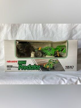 VTG Nikko Radio Control Mini Predator Green RC Buggy 1/24 Scale Tested WORKS